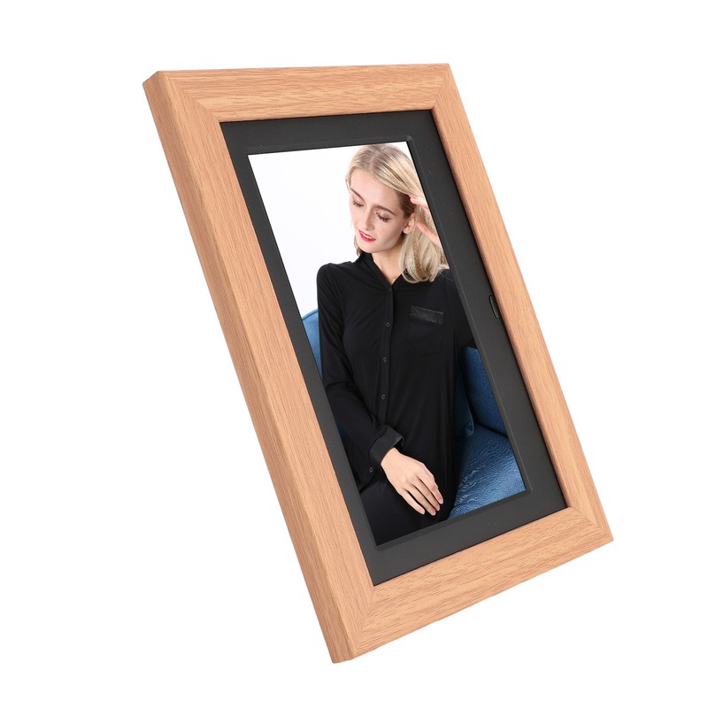 Digital Picture Frame Wooden 7 Inch IPS HD Multifunctional Smart