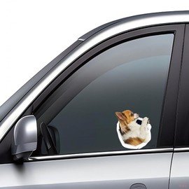 Chihuahua Autoaufkleber, Lustige Hund 3D Durchbruch Aufkleber für Auto, Laptop, Kühlschrank, Wasserdicht Aufkleber (15cm/5.9 Inch)