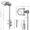 Insaga Multi-Purpose Ground Anchors Screw in, Fully Welded Shed Anchor