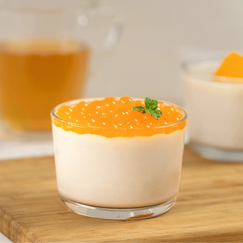 Tea Zone Mango Popping Pearls/Popping Boba(B2051, 2lbs) for Boba Tea