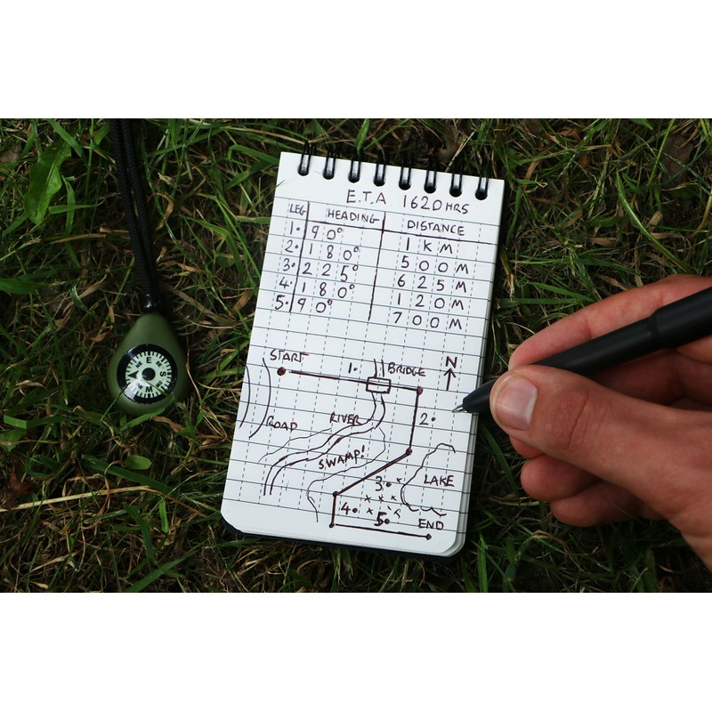 Polymath Products Waterproof Notepad Set with Pouch – 100% water-resistant