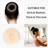 ChouchouClip Hair Bun Shaper Set, 4 Sizes, Beige Doughnut Bun