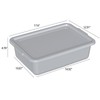 Anbers 13 L Food Service Bus Tub with Lid, 12-Pack