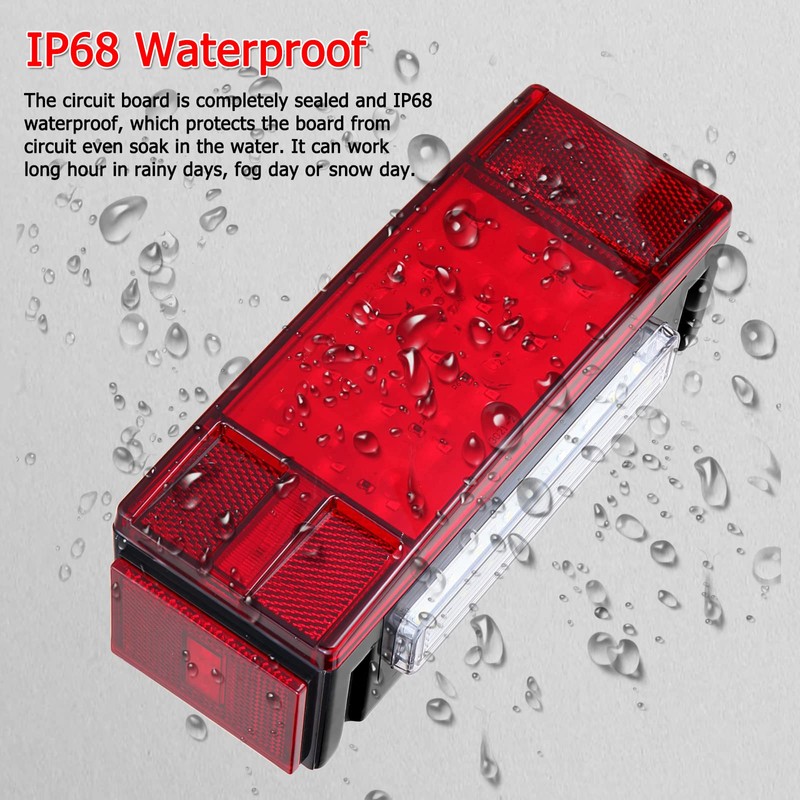 LIMICAR Boat Trailer Lights, IP68 Submersible LED Trailer Light Kit