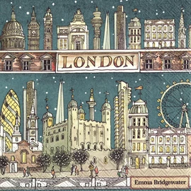 Napkin "London at Night" Pack of 20