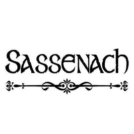 Sassenach with Line Underneath Vinyl Decal Sticker