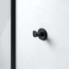 KEUCO Towel Hooks Metal Black Matte Powder Coated Round Bathroom