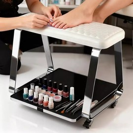Tech Pro Pedicure Footrest Nail Art Manicure Stool Foot Spa Stand Massage Home / 테크 프로 페디큐어 발 받침대 네일아트 매니큐어 스툴 풋 스파 스탠드 마사지 홈