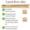 2 pack American Hickory Axe handle replacement for 14" axes