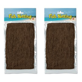 Beistle Brown Fish Netting 2 Piece, 4' x 12'