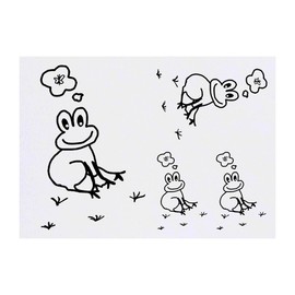 Azeeda 4 x 'Frosch träumt vom Mittagessen' Temporäre Tattoos - Wasserfest, Hautfreundlich & Ungiftig · Transfers in Verschiedenen Größen (TO00067784)