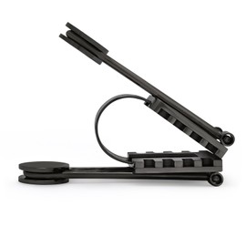 Speidel Men's Black Money Clip and Credit Card Holder - Engravable Stainless Steel with Carbon Fiber Inserts