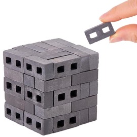 SUPERFINDINGS 50Pcs Mini Cinder Blocks For 1:12 Diorama Dollhouse Building