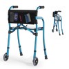 Walkers for Seniors with Seat, Lightweight Folding Space Saver Mobility