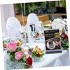 Operitacx Restaurant Table Menu Flip Sign Holder 2pcs PVC Flip