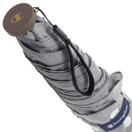 Champion CHL14MN55 Mini Folding Umbrella, 21.7 inches (55 cm) x 24.0 inches (55 cm) x 2.0 inches (5 cm), Women's, Windproof, Dot Pattern, Gray