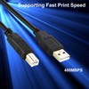 Gina Joyfurno USB 2.0 Printer Cable 5ft/1.5M USB-A to USB-B