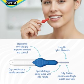 Stoddard ICON Soft Interdental Brushes X Large -9 mm Gray - 8 Brush Pack