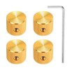 sourcing map 4 Pcs Aluminium Potentiometer Knobs, 1/4"(6mm) IDx5/8"(15mm) ODx1/2"(12.5mm)