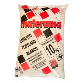 materama Cemento Blanco Para Acabados Moldes Y Resanes Bulto 10kgr