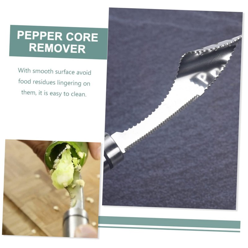 Mikinona 5pcs Multifunctional Pepper Core Remover Set Kitchen Chili Corers