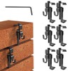6Pcs Stainless Steel Brick Hooks, No Drill, No Nail Holes,