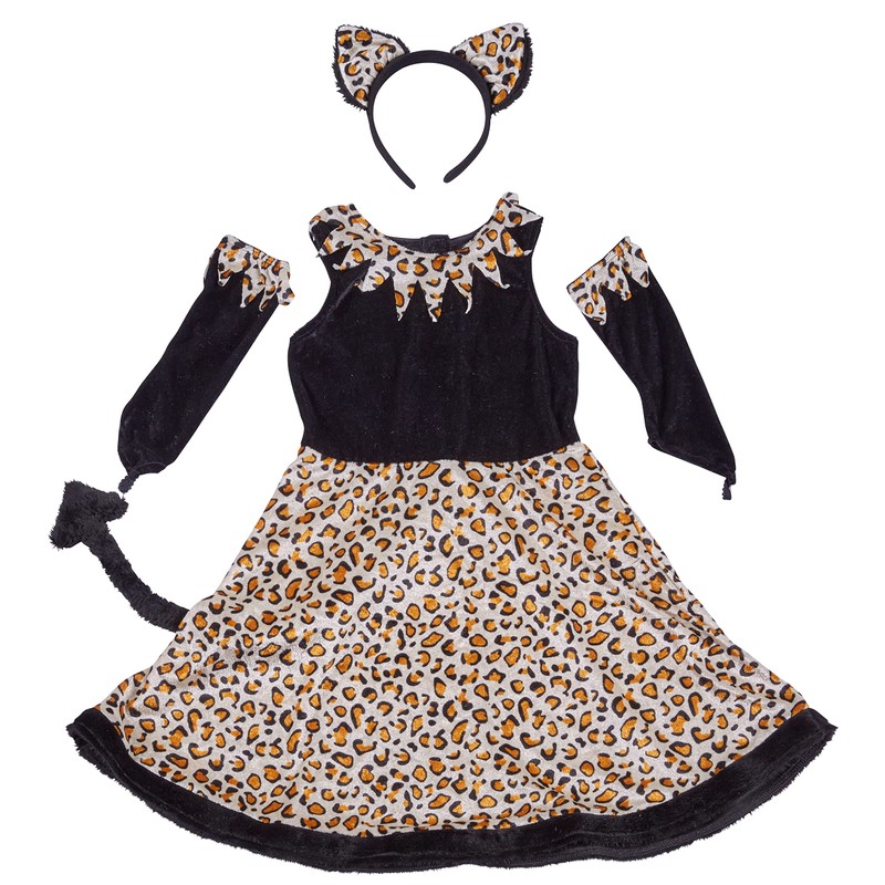 Party City Leonie Dress Kids Cosplay, 55.1 inches (140 cm)