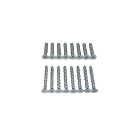QCAA Heavy Duty Surface Bolt, Steel, 12", Brushed Chrome Finish, 1 Pack, Made in Taiwan