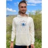 Creme-wei√üer Hoodie Allsehendes Auge (XL)
