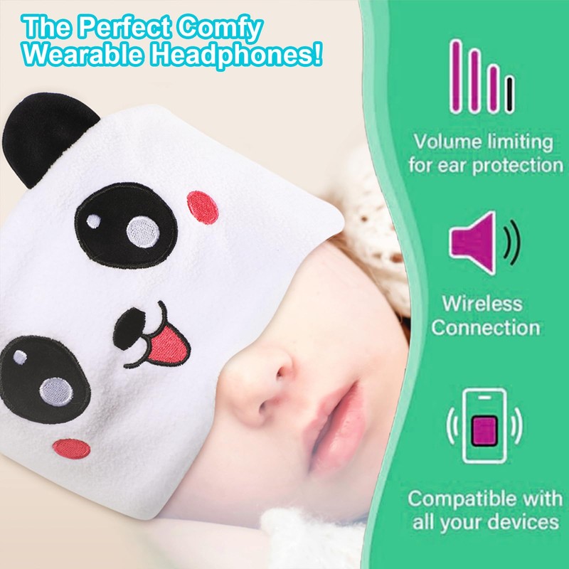 UOEPOWA Kids Headband Headphones Wireless, Over The Ear Headband Headphones,