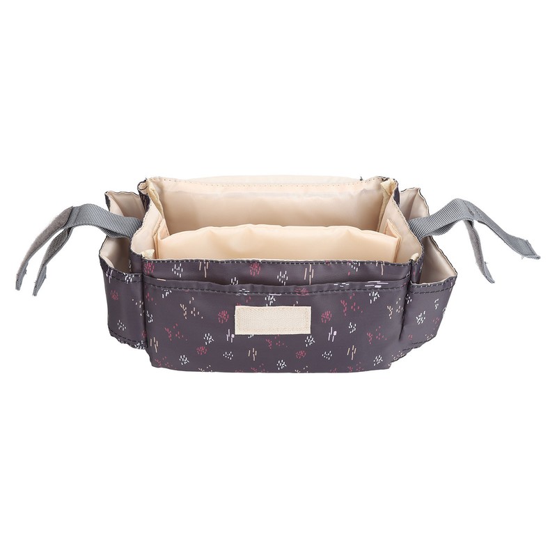 Universal Stroller Organizer with Insulated Cup Holder Phone Bag Waterproof