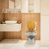 Angel Shield Wood Veneer Natural Toilet Seat with Quiet Close,