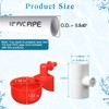 Tiangrid Complete Set Pipeline Automatic Poultry Nipple Waterer, 1/2" PVC