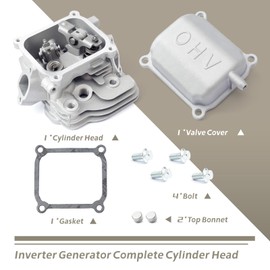 YIYANTO Cylinder Head Assembly Replacement for Predator for Generac for Powerhorse 3500 watt for Predator for Generac 212cc for Hemi Head Inverter Generator IQ3500 GP3600 56720 with Bolt Gasket