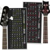 Note Knowledge 4 and 5 String Bass Guitar Fretboard Note