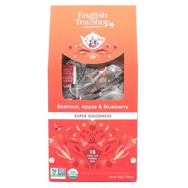 English Tea Shop Organic Beetroot, Apple & Blueberry (15 Pyramids), 30 g