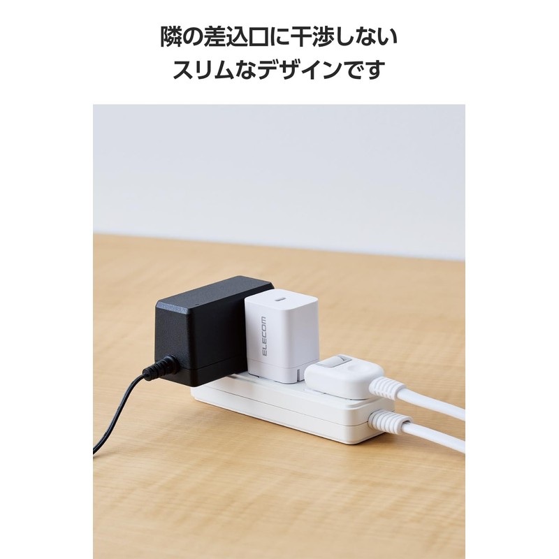 Elecom EC-AC6820WH Type-C USB-C 20W USB PD Compatible, 1 Port,