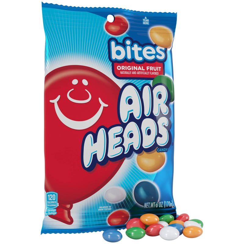 Airheads Candy Bites, Holiday Individually Wrapped Chewy Candy Bags, Christmas