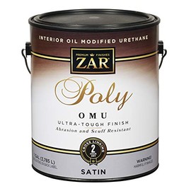 UGL, 1 Gallon, Satin 36213 Zar Waterborne Oil Modified Polyurethane Interior