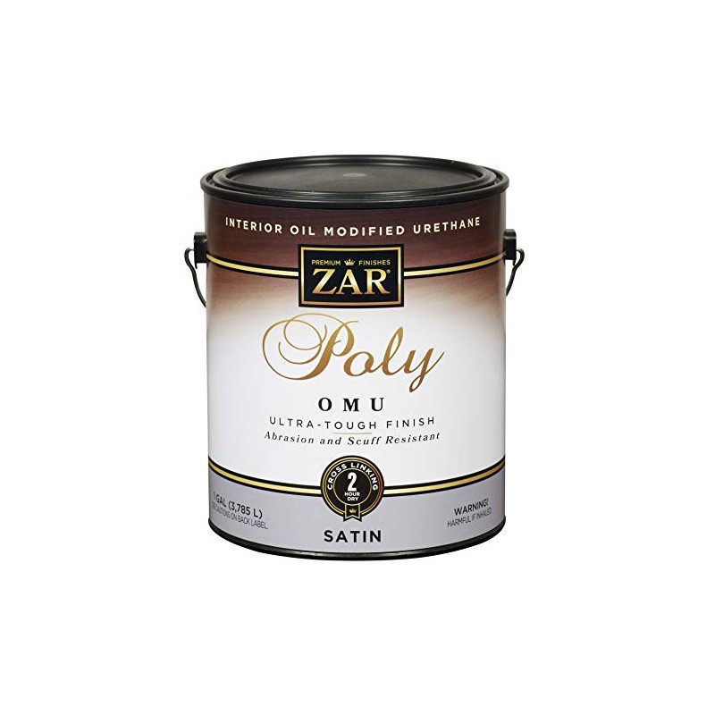 UGL, 1 Gallon, Satin 36213 Zar Waterborne Oil Modified Polyurethane