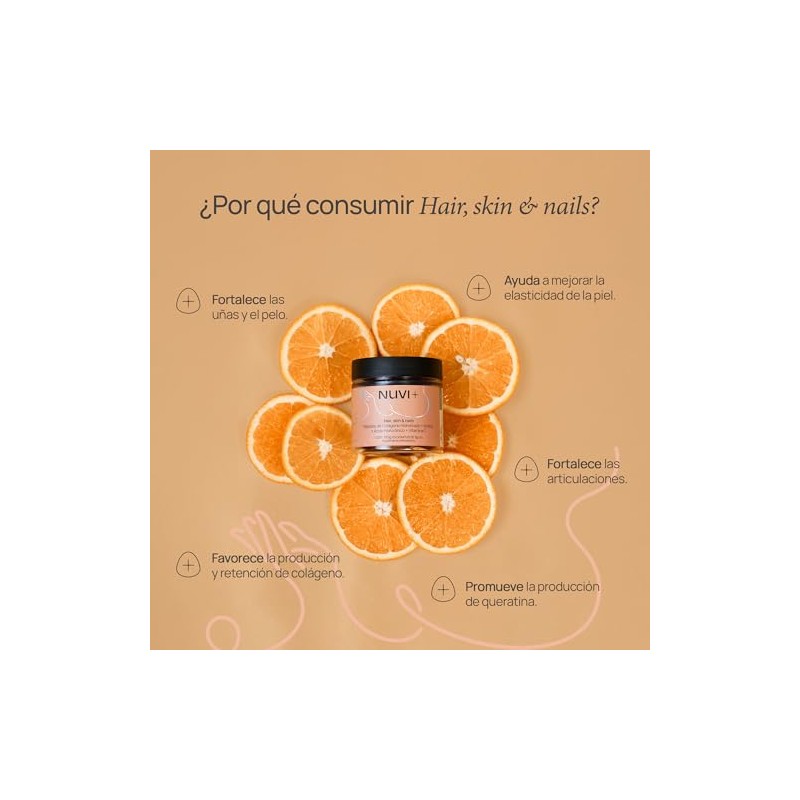 Nuvi Gomitas Péptidos Colágeno Hidrolizado Biotina Ácido Hialurónico Vitamina Suplemento