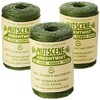 Nutscene 120 m Twine Rolls - Green (Pack of 3)