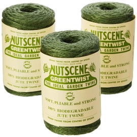 Nutscene 120 m Twine Rolls - Green (Pack of 3)