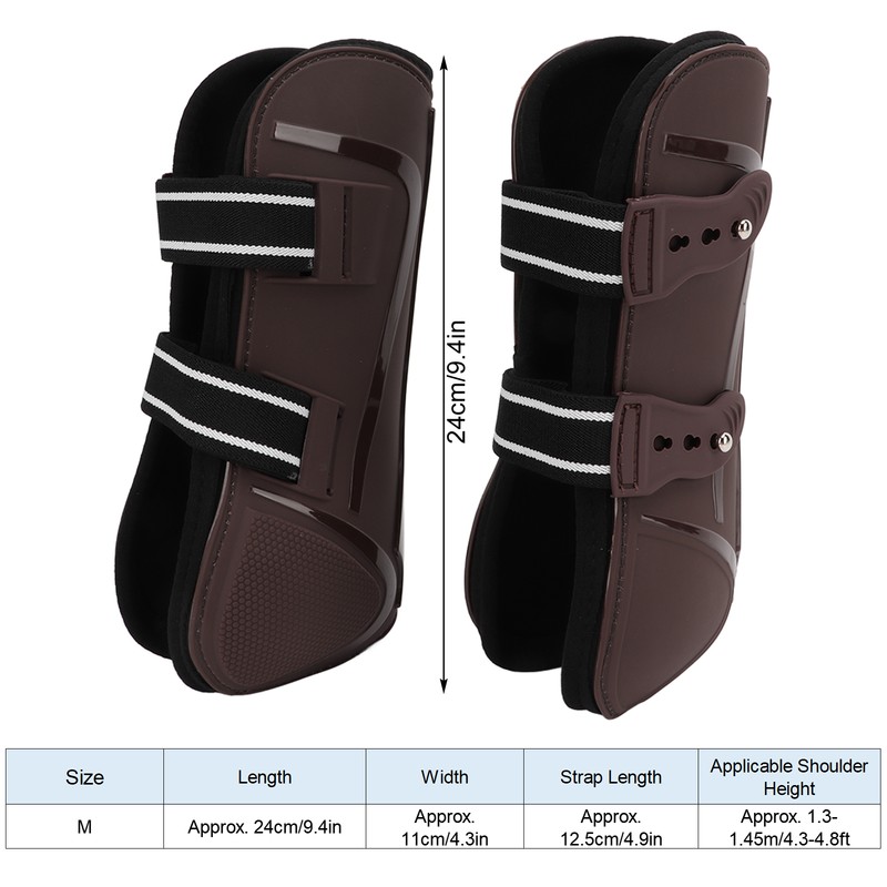 Horse Leg Guard PU Shell Elastic Breathable Protective Horse Boots
