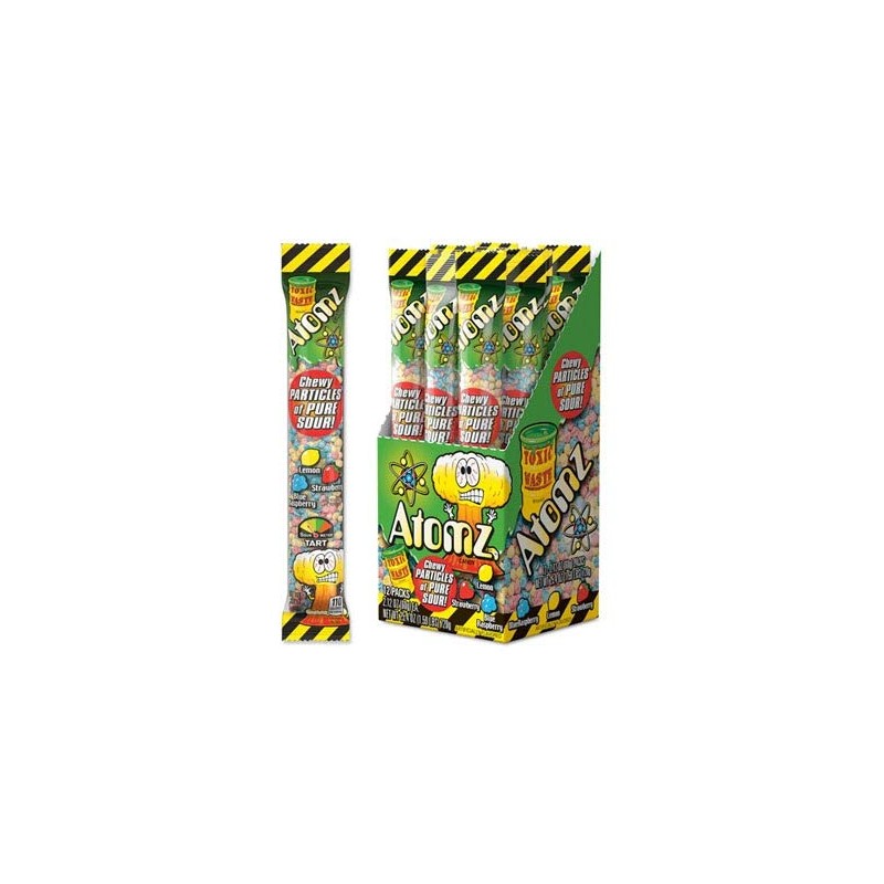 Toxic Waste Atomz Sour Chewy Candy, 2.12 Ounce - 12