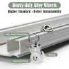 ZSHINE Curtain Rail Track Ceiling or Wall Mounting Heavy-Duty Curtain