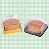 50 Pcs Plastic Single Individual Cupcake Container Mooncake Muffin Dome