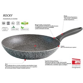 Accademia Mugnano Rocky Sarten Italiano 20cm Con Antiadherente Granito