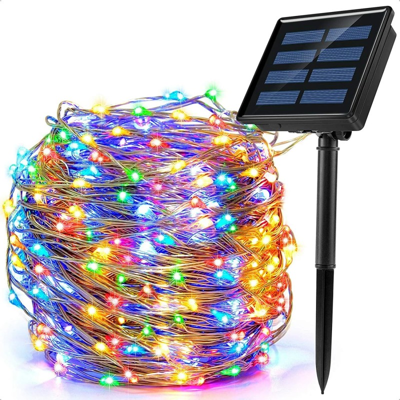 SOWAZ Solar Copper Wire String Light Color Changing Patio Yard