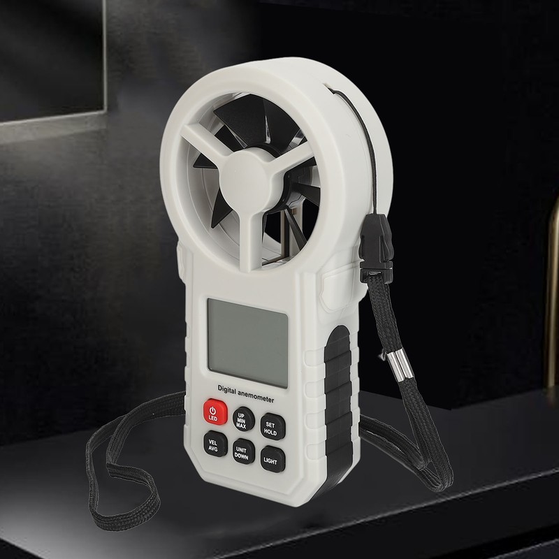 Digital Anemometer High Accuracy Handheld Wind Speed Meter LCD Display